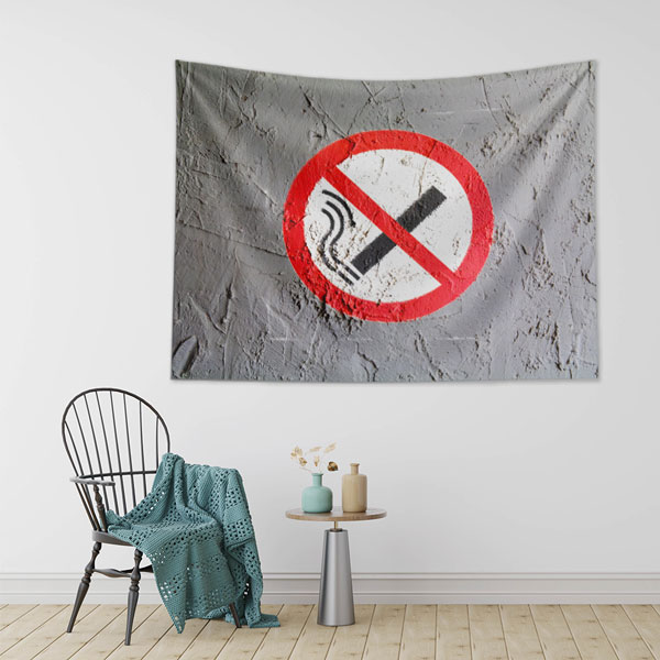 Sigara Dumanı İskelet Başlı Bilgilendirme Panosu 8380