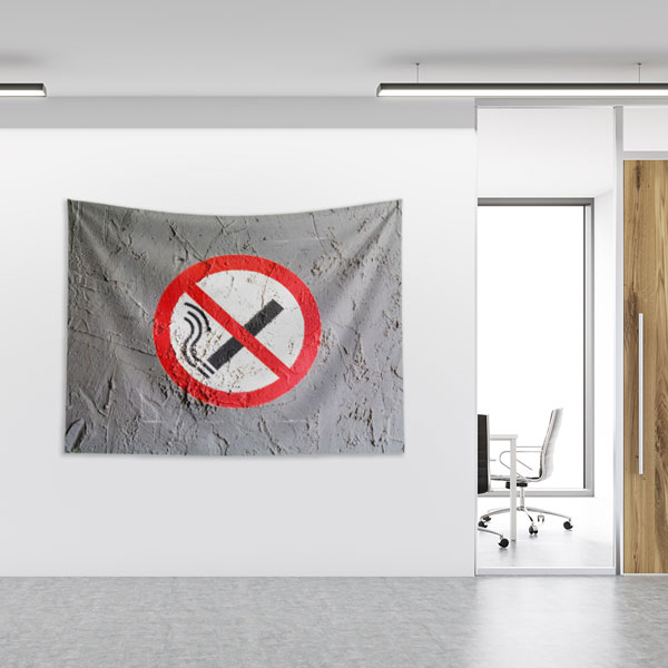 Sigara Dumanı İskelet Başlı Bilgilendirme Panosu 8380