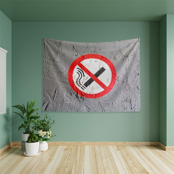 Sigara Dumanı İskelet Başlı Bilgilendirme Panosu 8380