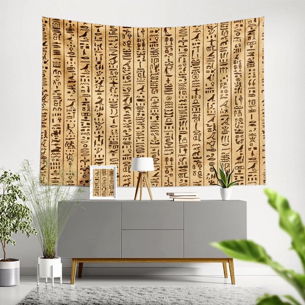 Mısır Hiyeroglifleri Duvar Örtüsü 8261