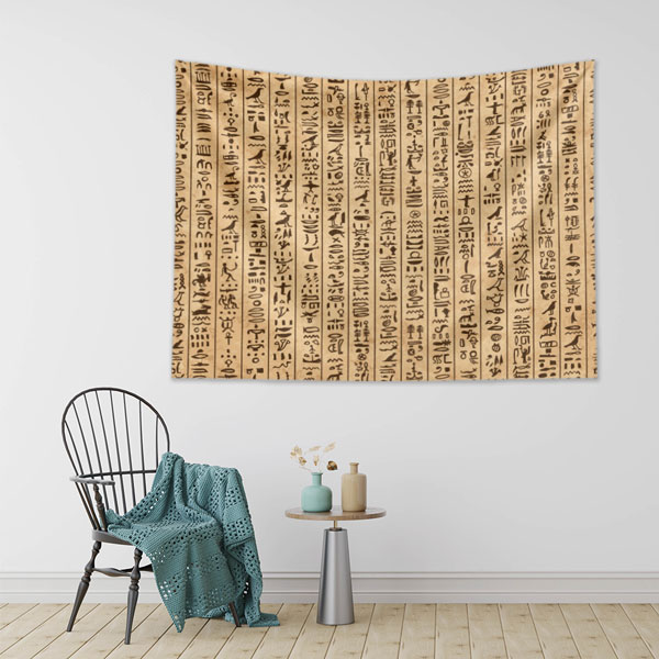 Mısır Hiyeroglifleri Duvar Örtüsü 8261