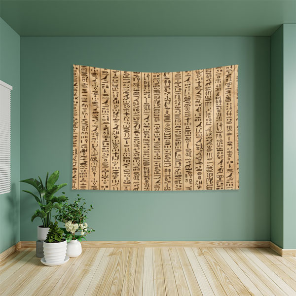 Mısır Hiyeroglifleri Duvar Örtüsü 8261