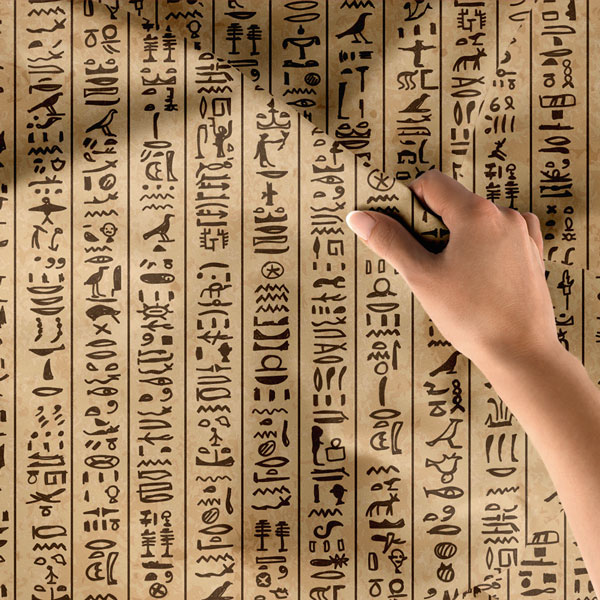 Mısır Hiyeroglifleri Duvar Örtüsü 8261