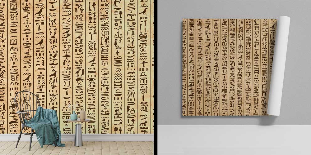 history-class-wall-decor-1024-02 Mısır Hiyeroglifleri Duvar Kağıdı 1024
