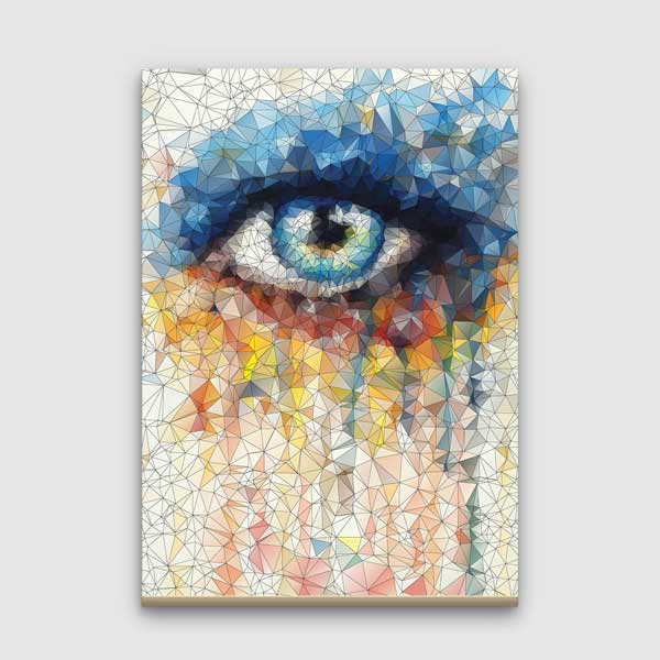 Poligonal Mozaik Sanatı Göz Temalı Duvar Tablosu – 1876