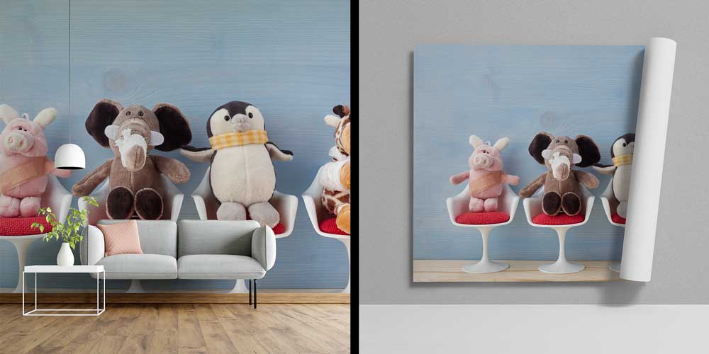 hospital-wall-art-12643-03 Sıradaki Oyuncak Hayvanlar Duvar Kağıdı 12643