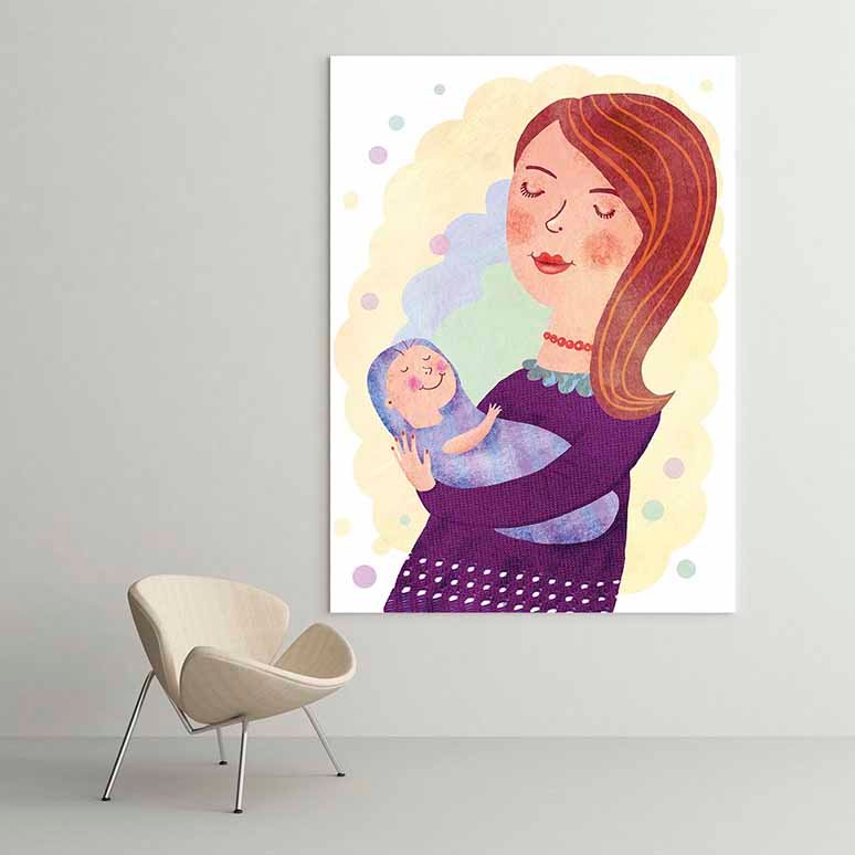 Anne Bebek Sevgisi Kanvas Tablo – 1744