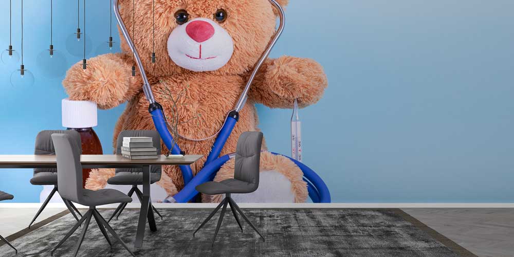 Doktor Ayıcık Temalı Duvar Kağıdı 12644