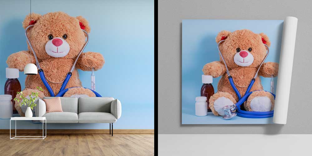 Doktor Ayıcık Temalı Duvar Kağıdı 12644