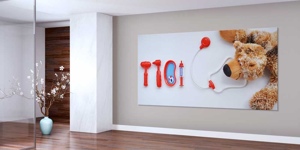 hospital-wall-art-decor-12676-01 Oyuncak Tıbbi Aletler ve Ayıcık Temalı Çocuk Hastane Posteri 12676