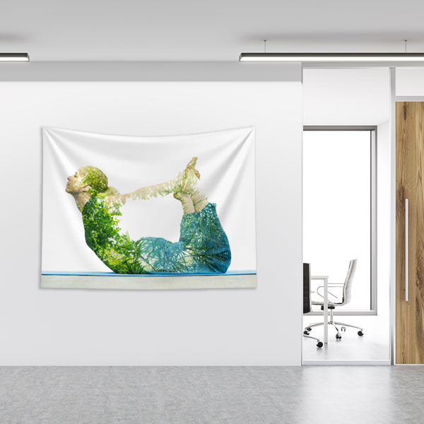 Doğa Temalı Yoga Duvar Örtüsü 8376