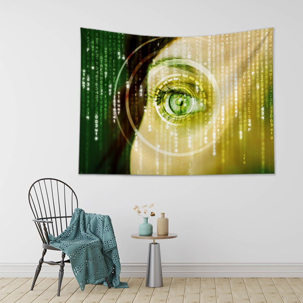Dijital Matris Göz Duvar Örtüsü 8384
