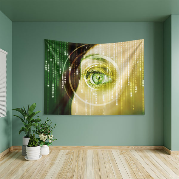 Dijital Matris Göz Duvar Örtüsü 8384