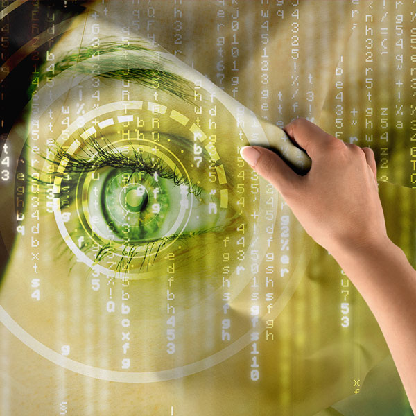 Dijital Matris Göz Duvar Örtüsü 8384