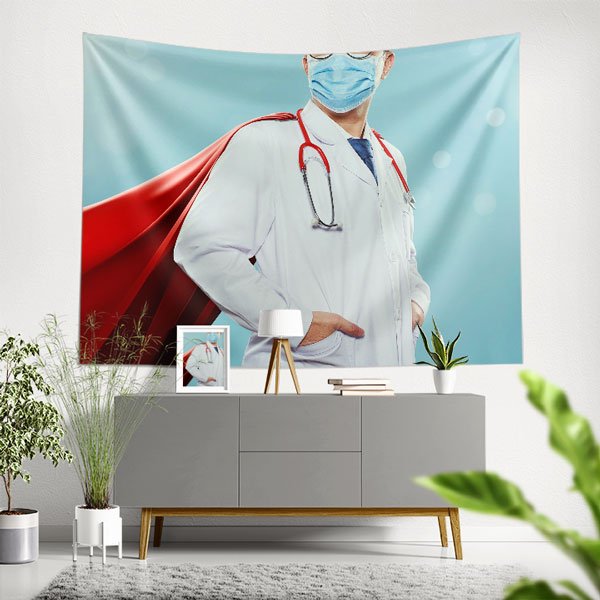 hospital-wall-art-decor-8409-00 Süper Kahraman Doktor Duvar Örtüsü 8409
