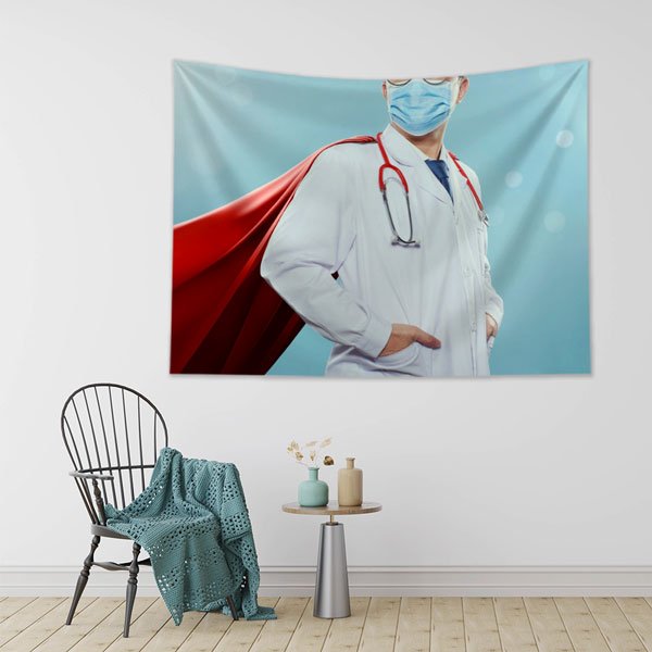 hospital-wall-art-decor-8409-01 Süper Kahraman Doktor Duvar Örtüsü 8409