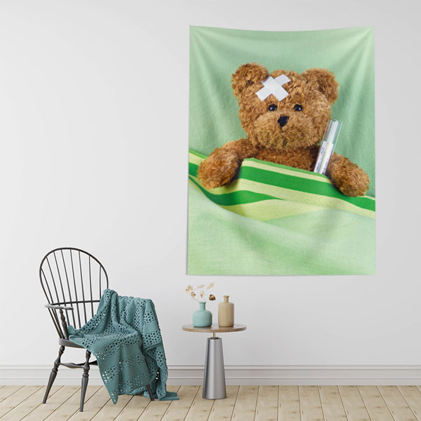 Hasta Ayıcık Temalı Duvar Tablosu 8511