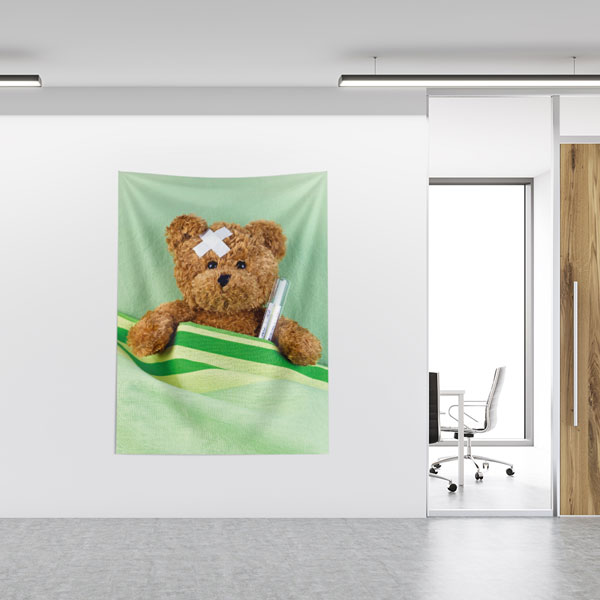 Hasta Ayıcık Temalı Duvar Tablosu 8511