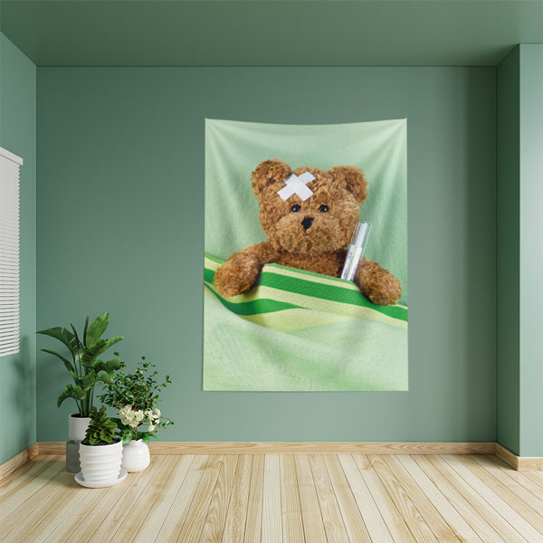 Hasta Ayıcık Temalı Duvar Tablosu 8511