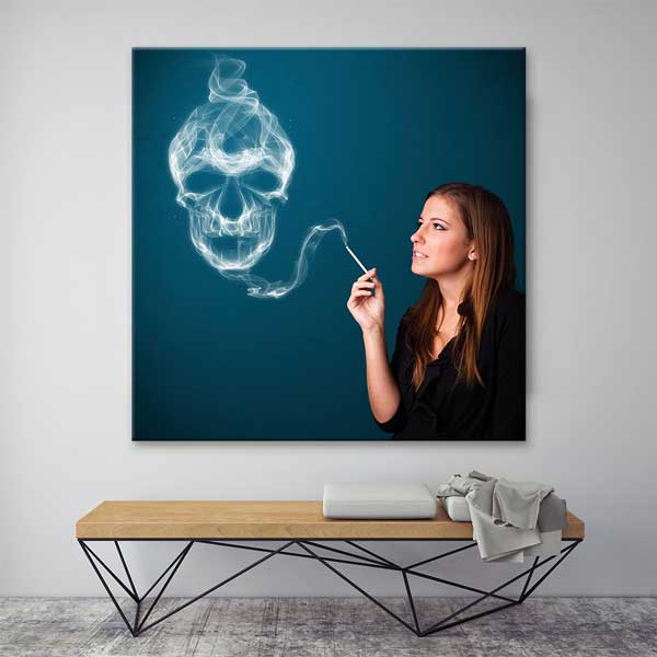 hospital-wall-decor-4016-01 Doktor Figürlü Sigara Yasaklı Poster – 4016