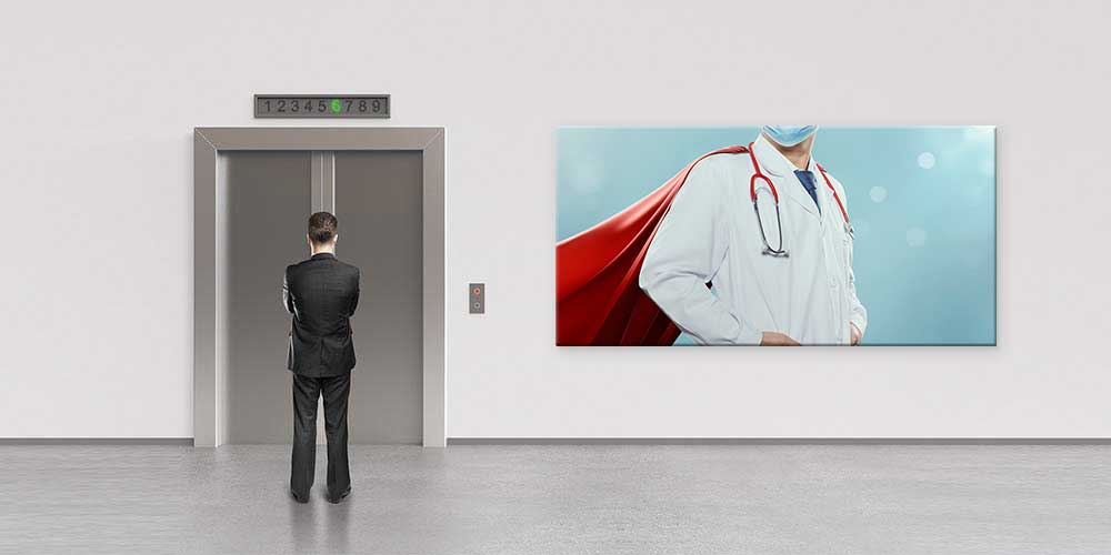 Süper Kahraman Doktor Temalı Hastane Duvar Dekoru  12671