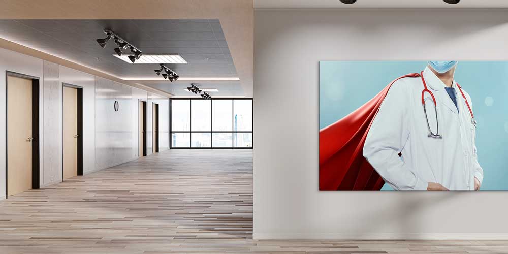 Süper Kahraman Doktor Temalı Hastane Duvar Dekoru  12671
