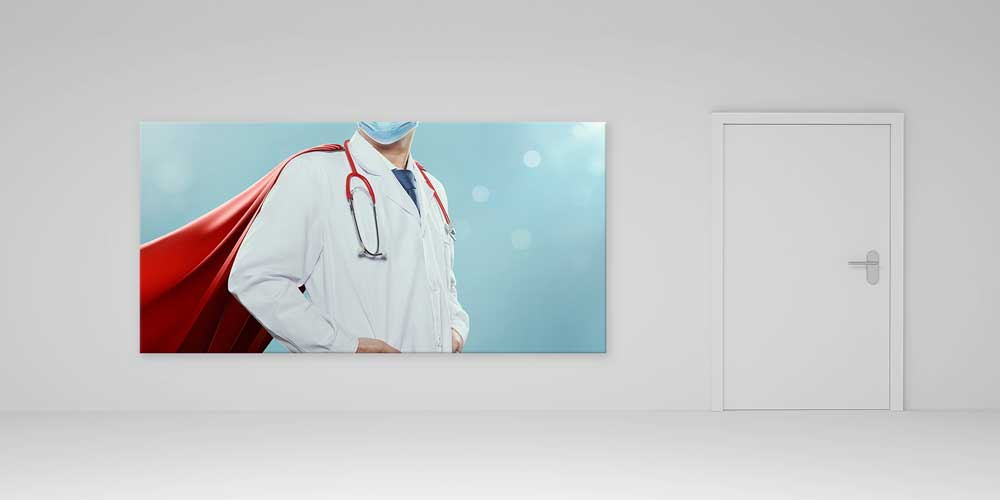 Süper Kahraman Doktor Temalı Hastane Duvar Dekoru  12671