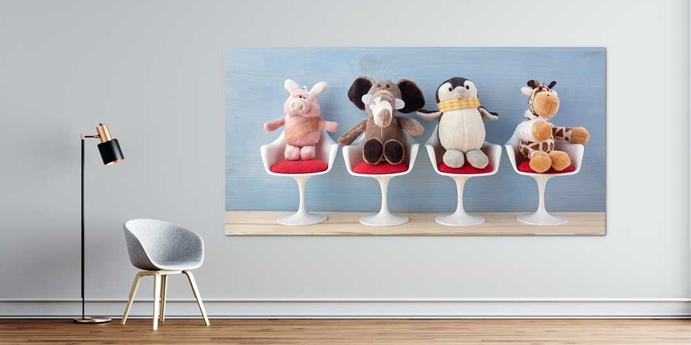 hospital-wall-decoration-12677-00 Peluş Oyuncaklar Temalı Çocuk Bekleme Odası Posteri 12677