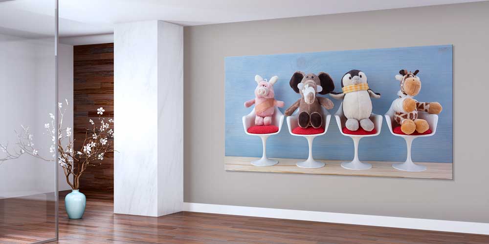 Peluş Oyuncaklar Temalı Çocuk Bekleme Odası Posteri  12677