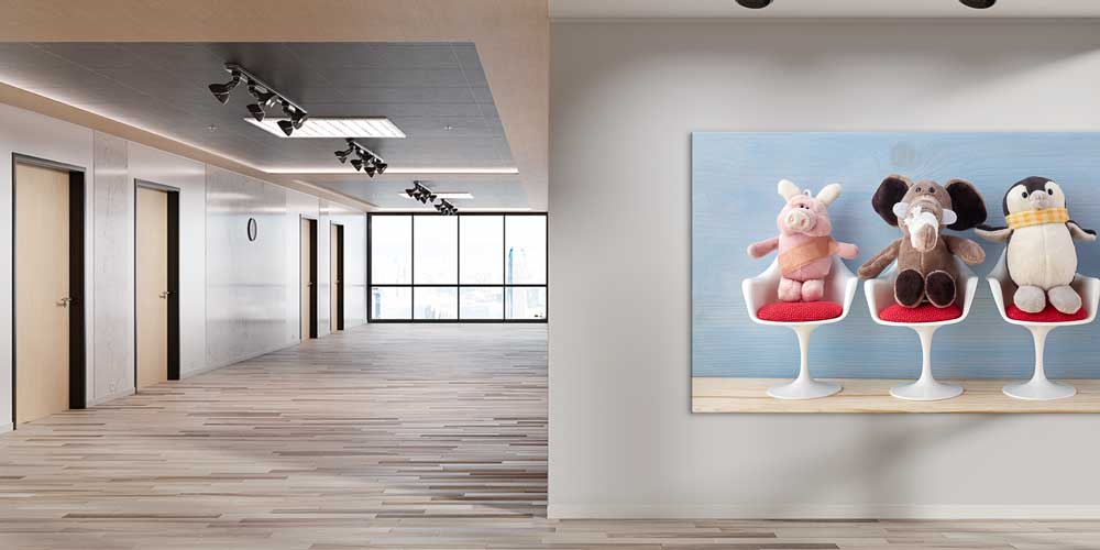 Peluş Oyuncaklar Temalı Çocuk Bekleme Odası Posteri  12677