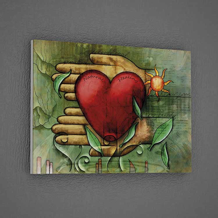 Doğal İyileşme ve Kalp Sağlığı Sanatsal Duvar Tablosu – 1469