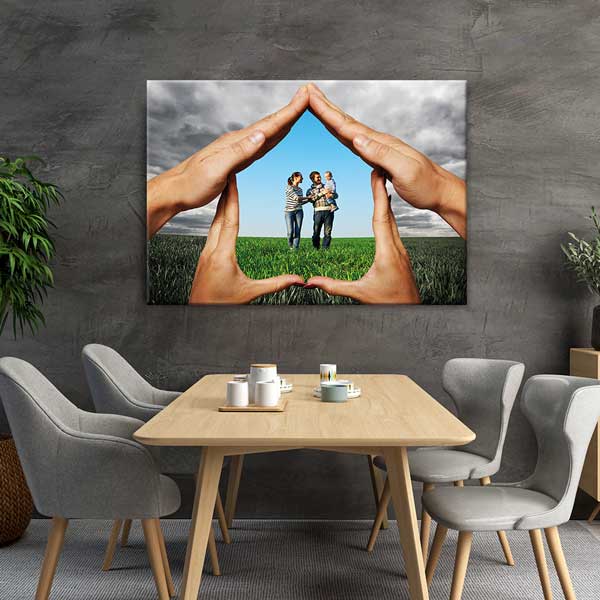 Aile Koruması ve Yuva Temalı Hastane Duvar Tablosu – 1474