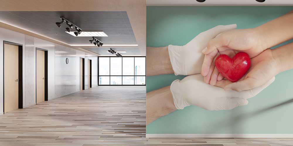 Ellerde Tutulan Kalp Temalı Duvar Giydirme 12648