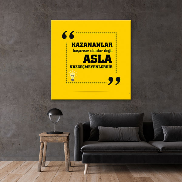 ilham-veric-tablolar-7537-03 Kazananlar Asla Vazgeçmeyenlerdir Motivasyon Kanvas Tablo 7537
