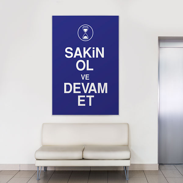 “Olumlu düşünce mutluluğun en iyi anahtarıdır” yazılı motivasyon temalı kanvas tablo 7599