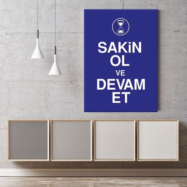 “Olumlu düşünce mutluluğun en iyi anahtarıdır” yazılı motivasyon temalı kanvas tablo 7599