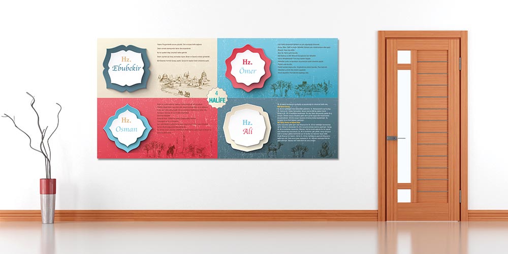 Dört Halife Duvar Posteri F-251