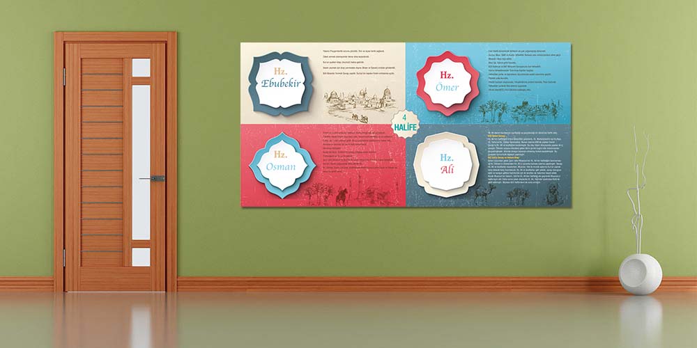 Dört Halife Duvar Posteri F-251