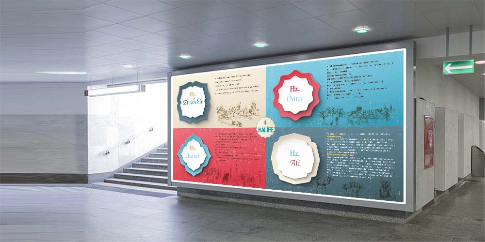 Dört Halife Duvar Posteri F-251