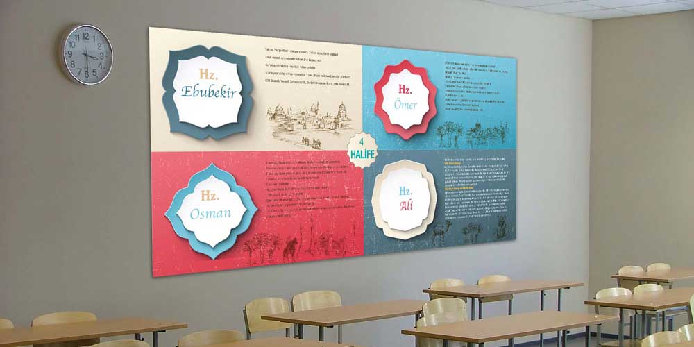 Dört Halife Duvar Posteri F-251