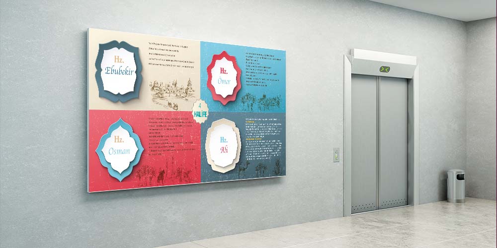 Dört Halife Duvar Posteri F-251