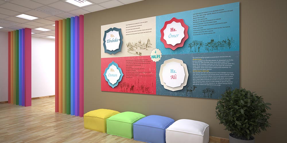 Dört Halife Duvar Posteri F-251