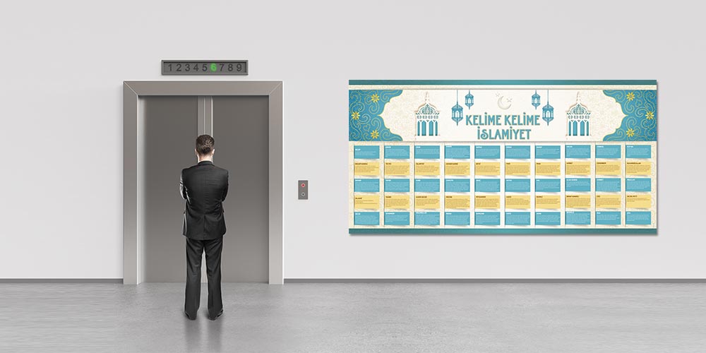 Kelime Kelime İslamiyet Kavramlar Posteri F-259