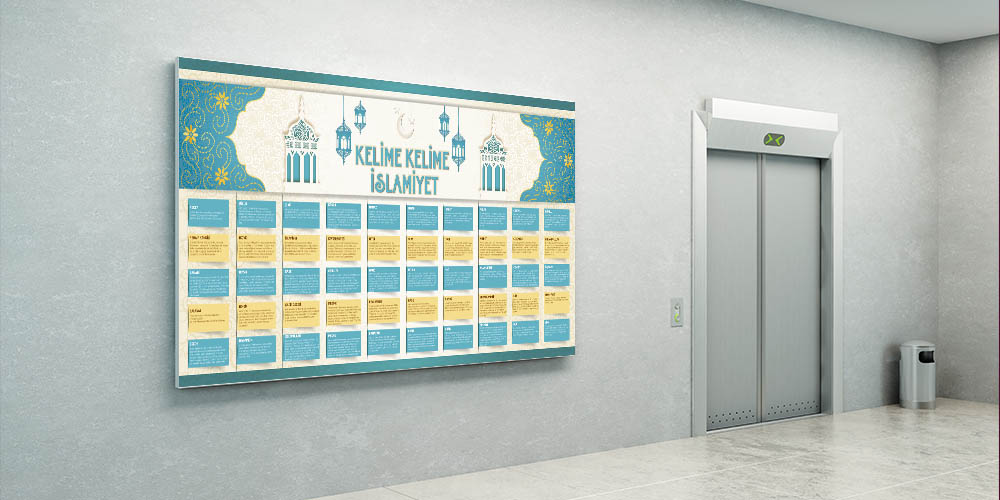 Kelime Kelime İslamiyet Kavramlar Posteri F-259