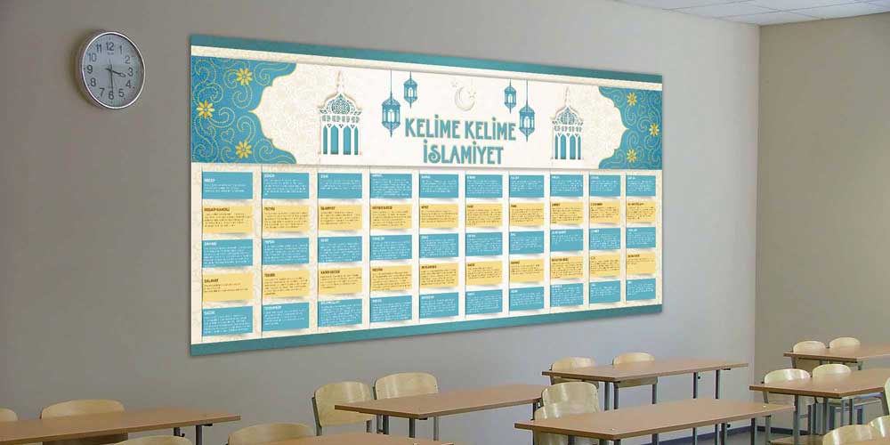 Kelime Kelime İslamiyet Kavramlar Posteri F-259