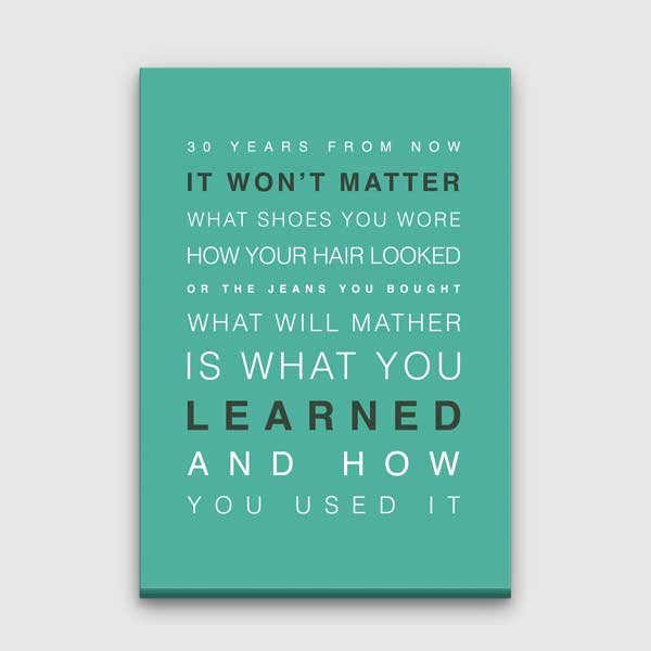 Ne Öğrendiğin Önemlidir Posteri – B-505