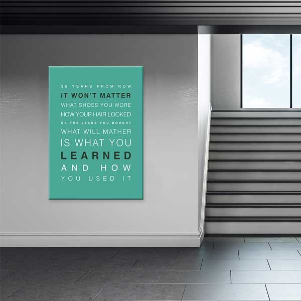 Ne Öğrendiğin Önemlidir Posteri – B-505