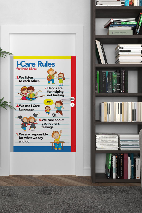 İngilizce Sınıf Kuralları Kapı Giydirmesi 8701