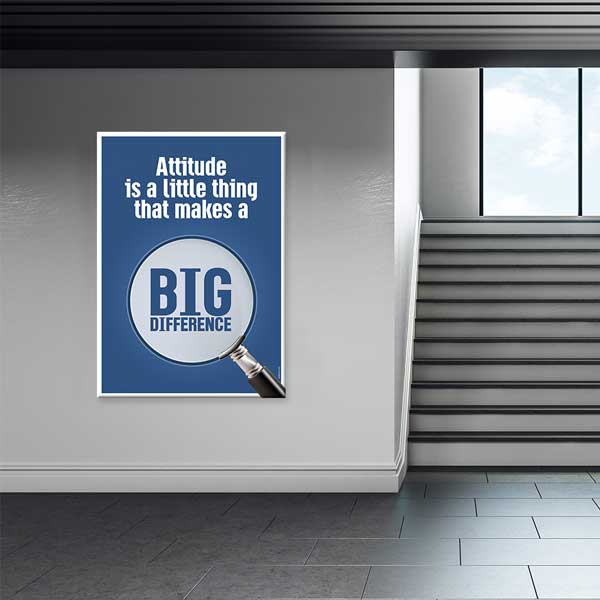 Pozitif Tutum Motivasyon Poster Tablo – B-534