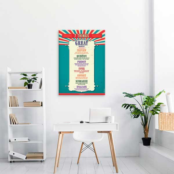 ingilizce-sinifi-duvar-dekoru-b-501-03 Okuma Stratejileri Eğitim Posteri – B-501